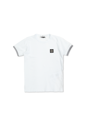 Biały T-shirt z nadrukowanym logo Gucci Kids - Vitkac Polska